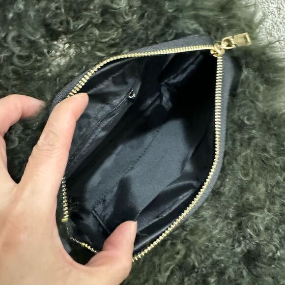 Olive Green Handmade Genuine Curly Shearling Top Handles Bag/Crossbody - Picture 15 of 16